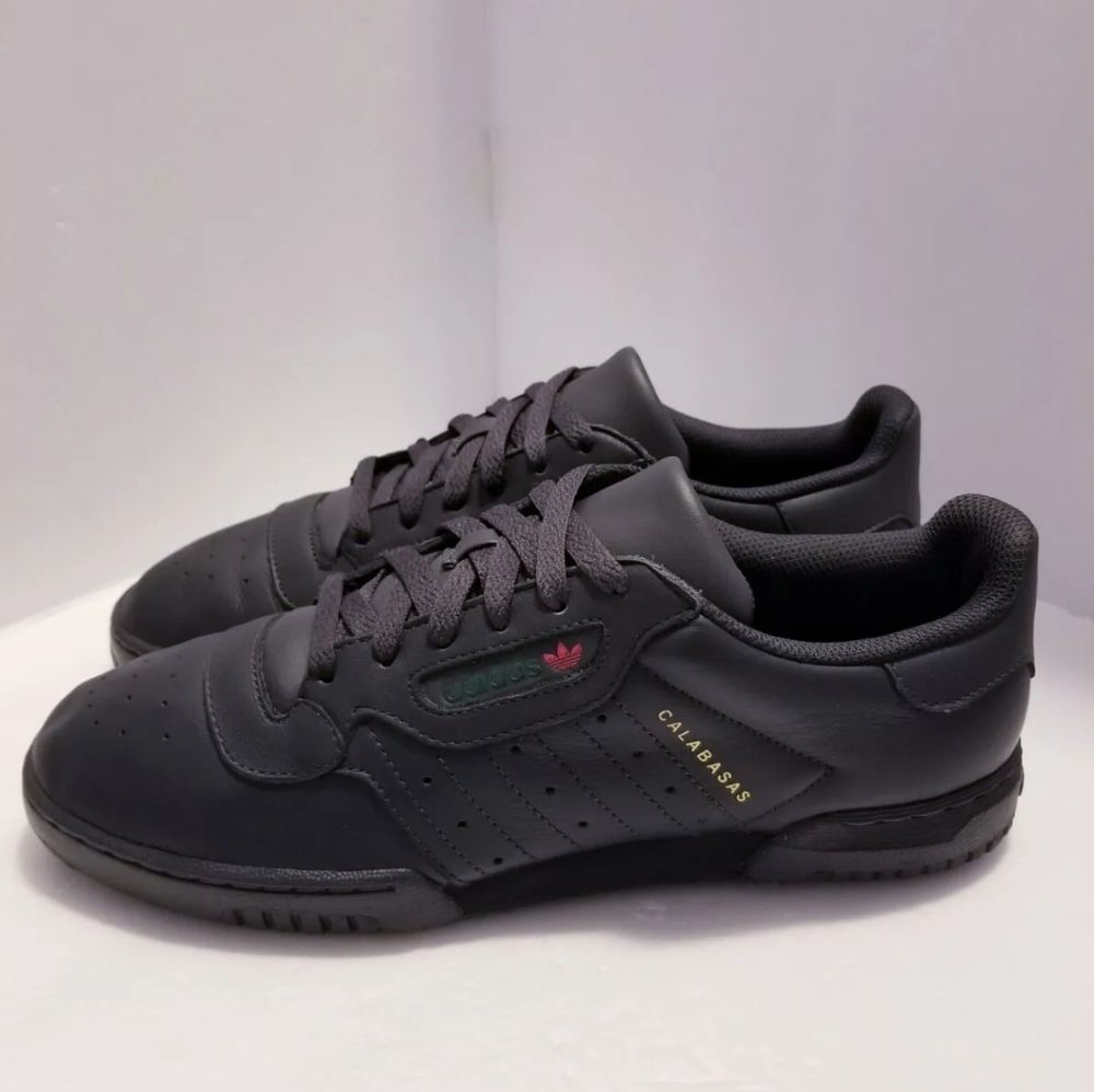 adidas Yeezy Powerphase Men's Calabasas Core Black CG6420 Shoes/Sneakers Size 10
